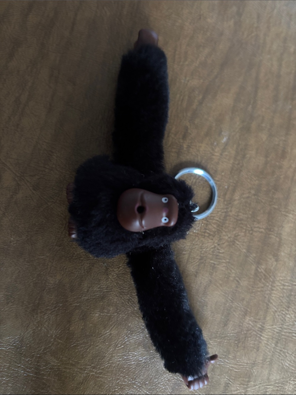 Kipling Black Plush Gorilla Key Charm